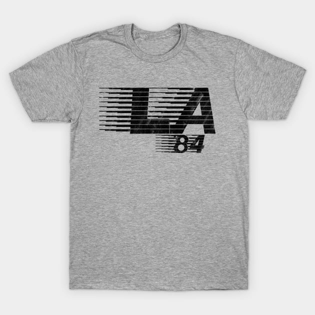 LA '84 Olympic Figure 8 T (Print Faded) T-Shirt by Maiden Names